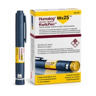 Humalog Mix 25 Kwikpen 100IU injection kwikpen 5 Pre Filled Kwikpen x 3 ml In Pakistan