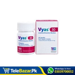 Vyas 30 mg Capsules – Lisdexamfetamine Mesilate In Pakistan