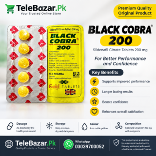 Black Cobra 200mg Tablets in Pakistan